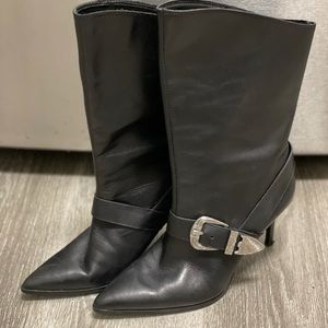 Zara real leather boots